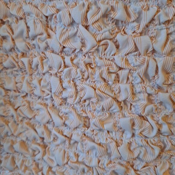 Petersyn Tami Melon Color Striped Smocked Top - Size M - Picture 8 of 12